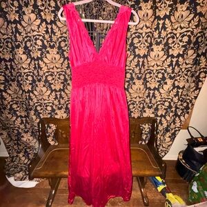 Red vintage nightgown